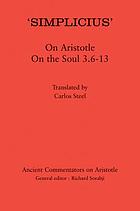On Aristotle on the soul 3.6-13