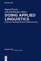 Doing applied linguistics : enabling transdisciplinary communication