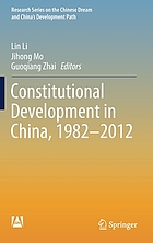 Constitutional development in China, 1982-2012