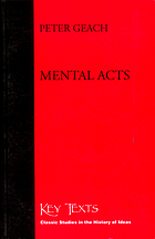 Mental acts