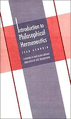 Introduction to philosophical hermeneutics