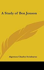 A study of Ben Jonson