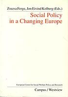 Social policy in a changing Europe