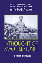 The thought of Mao Tse-Tung
