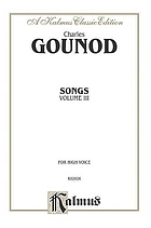 Songs : for high voice. Volume III
