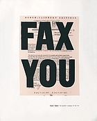 Urgent images : the graphic language of the fax