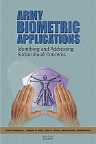 Army biometric applications : identifying and addressing sociocultural concerns