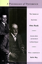 A psychology of difference : the American lectures