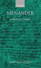 Menander : a rhetor in context