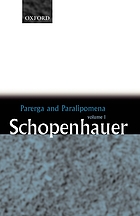 Parerga and Paralipomena : short philosophical essays