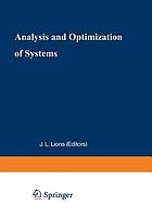 Analysis and optimization of systems : proceedings of the 9th international conference, Antibes, June 12-15, 1990