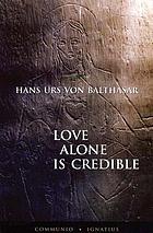 Love alone