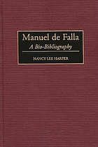 Manuel de Falla : a bio-bibliography