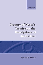 Gregory of Nyssa's Treatise on the inscriptions of the Psalms