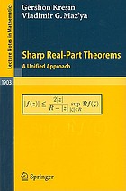 Sharp real-part theorems : a unified approach