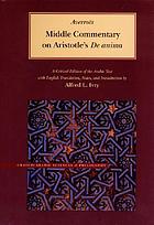 Middle commentary on Aristotle's De anima