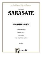 Romanza andaluza : op. 22, no. 1 : for violin and piano