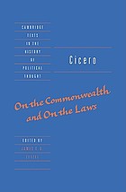 Cicero: on the commonwealth and on the laws
