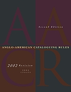 Anglo-American cataloguing rules