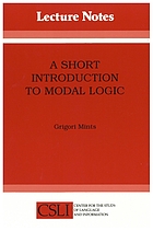 A short introduction to modal logic
