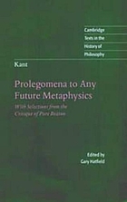 Prolegomena to any future metaphysics