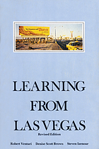 Learning from Las Vegas : the forgotten symbolism of architectural form
