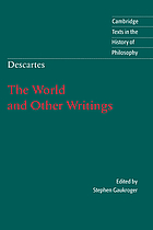 The world and other writings