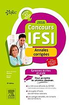 Concours IFSI 2016 : annales corrigées