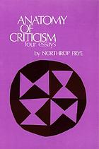 Anatomy of criticism; four essays