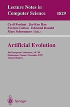 Artificial Evolution : 4th European Conference, AE'99, Dunkerque, France, November 3-5, 1999. Selected Papers