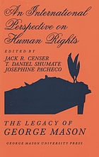 An International perspective on human rights : the legacy of George Mason