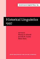 Historical linguistics, 1997 : selected papers from the 13th International Conference on Historical Linguistics, Düsseldorf, 10-17 August 1997