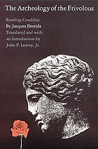L'archéologie du frivole