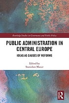 Public administration in Central Europe : ideas as causes of reforms