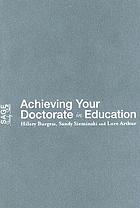Achieving your doctorate in education