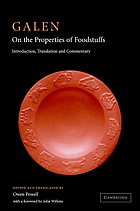 On the properties of foodstuffs = De alimentorum facultatibus