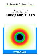Introduction to the theory of amorphous metals