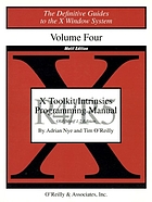 X toolkit intrinsics programming manual
