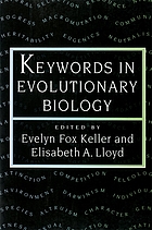 Keywords in evolutionary biology