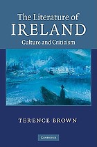 The literature of Ireland : culture and criticism