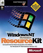 Microsoft Windows NT Workstation resource kit