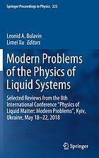 Modern problems of the physics of liquid systems : selected reviews from the 8th international conference "Physics of liquid matter: modern problems", Kyiv, Ukraine, May 18-22, 2018