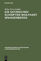 Die satirischen Schriften Wolfhart Spangenbergs