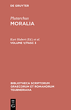 Plutarchi MoraliaMoralia/ 5, 3