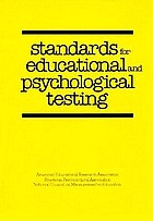 Standards for educational and psychological testing