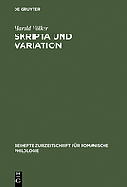 Skripta und Variation : Untersuchungen zur Negation und zur Substantivflexion in altfranzösischen Urkunden der Grafschaft Luxemburg (1237-1281)