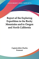 Report of the exploring expedition to the Rocky Mountains