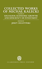 Socialism : economic growth and efficiency of investment