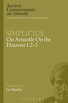 On Aristotle On the heavens 1.2-3