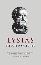 Lysias. Selected speeches XII, XVI, XIX, XXII, XXIV, XXV, XXXII, XXXIV